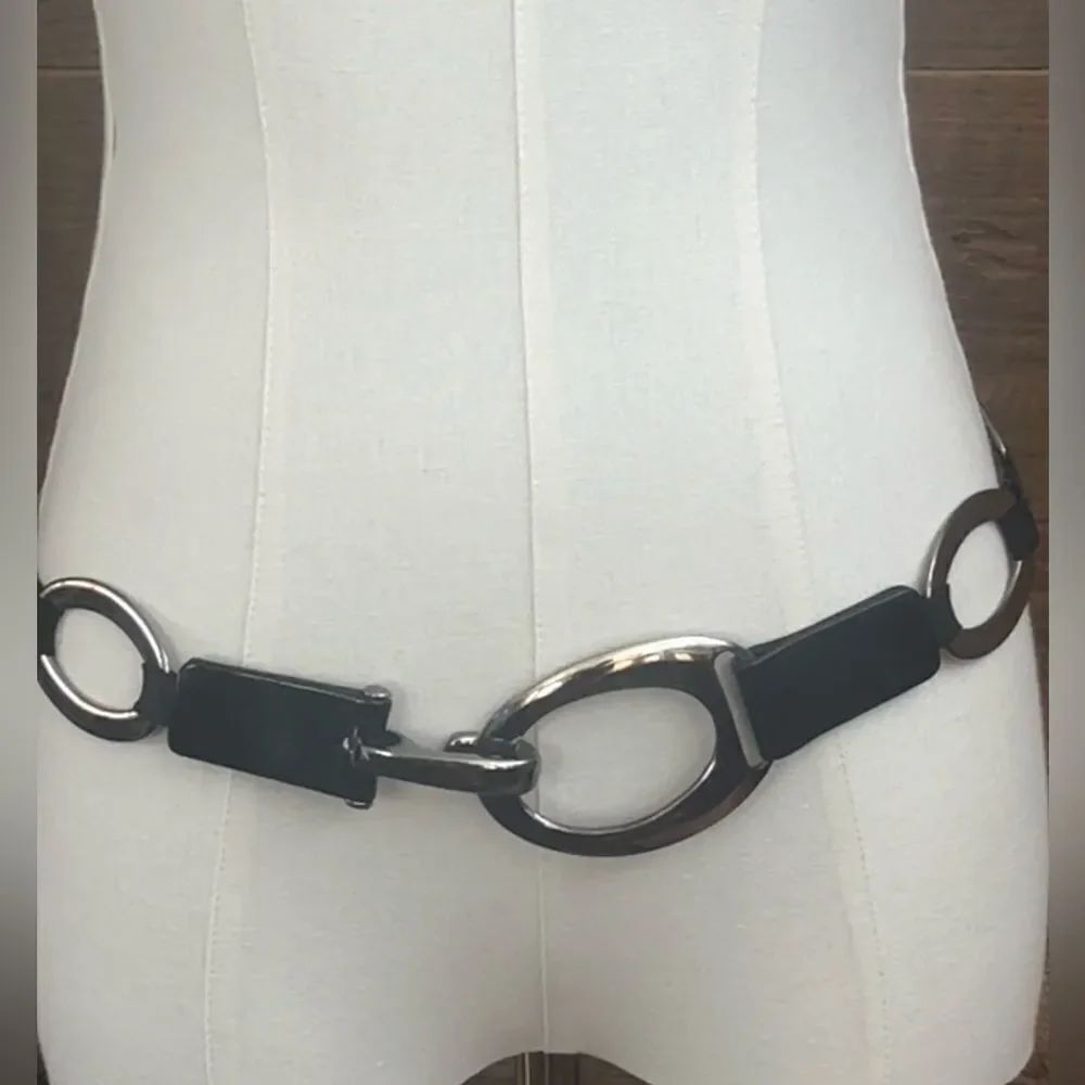 SUZI ROHER LEATHER & METAL LINK BELT